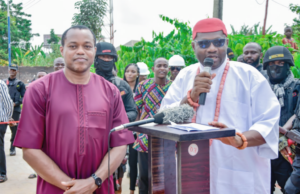 CONSTRUCTION OF AHABA INTERLOCKING ROAD IN EZI KINGDOM BY DR. IFEANYI ONYEKWE